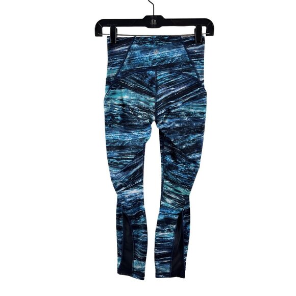Lululemon Train Times 7/8 Pant Hi-Rise 25" Shorelines Multi Blue Black 4 W5BCCS - Picture 2 of 8